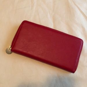 Mark and Graham Red Leather Wallet